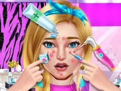 Mäng Pimple Treatment Makeover Salon Internetis