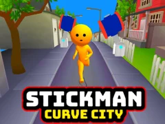 Mäng Stickman Curve City Internetis