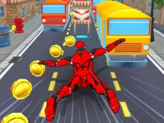Mäng Subway Run Superhero Robot Internetis