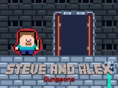 Mäng Steve and Alex Dungeons Internetis