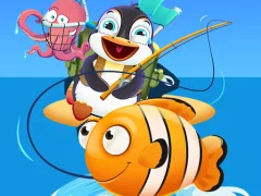 Mäng Baby Penguin Fishing Internetis