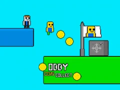 Mäng Obby vs Bacon Rainbow Parkour Internetis
