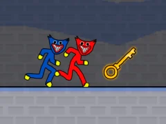 Mäng Stickman Huggy Party Duo Internetis