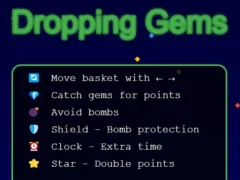 Mäng Dropping Gems Internetis