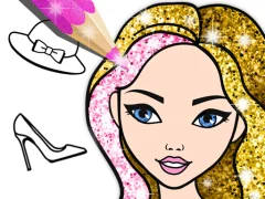 Mäng Fashion Coloring Book Glitter Internetis