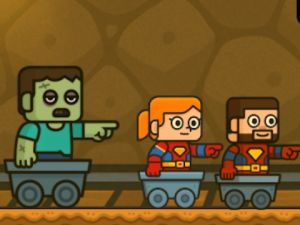 Mäng 2 mängija blockMiner Escape  Internetis
