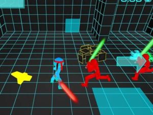 Mäng Stickman Neon mõõgavõitlus Internetis
