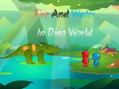 Mäng Fire And Water In Dino World Internetis