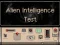 Mäng Alien Intelligence Test Internetis