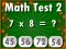 Mäng Math Test 2 Internetis
