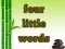 Mäng Four Little Words Internetis