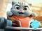 Mäng Jigsaw Puzzle: Cat Racing Driver Internetis
