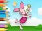 Mäng Coloring Book: Piglet Holds Toy Windmill Internetis