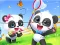 Mäng Jigsaw Puzzle: Baby Panda Spring Outing Internetis