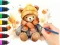 Mäng Coloring Book: Autumn Bear Internetis