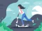 Mäng Electric scooter rides jigsaw Internetis