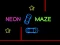 Mäng Neon Car Maze Internetis