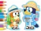 Mäng Coloring Book: Bluey Camping Internetis