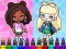 Mäng Coloring Book: Aha World Sporty Girl Internetis