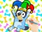 Mäng Coloring Book: Clown Bluey Internetis