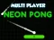 Mäng Neon Pong Multi Player Internetis