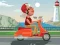 Mäng City Scooter Ride Coloring Internetis
