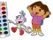 Mäng Dora The Explorer Coloring Book Internetis