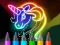 Mäng Learn to Draw Glow Cartoon Internetis