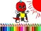 Mäng Back To School: Mask Boy Coloring Internetis