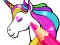 Mäng Unicorn Coloring Book Glitter Internetis