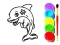 Mäng Dolphin Coloring Book Internetis
