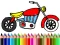 Mäng Back To School: Motorbike Coloring Internetis