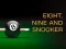 Mäng Nine, eight and snooker Internetis