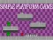 Mäng Simple Platform game Internetis