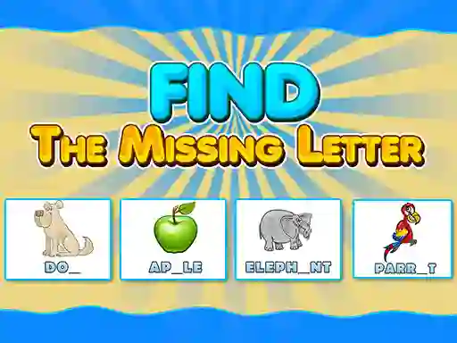 Mäng Find The Missing Letter Internetis