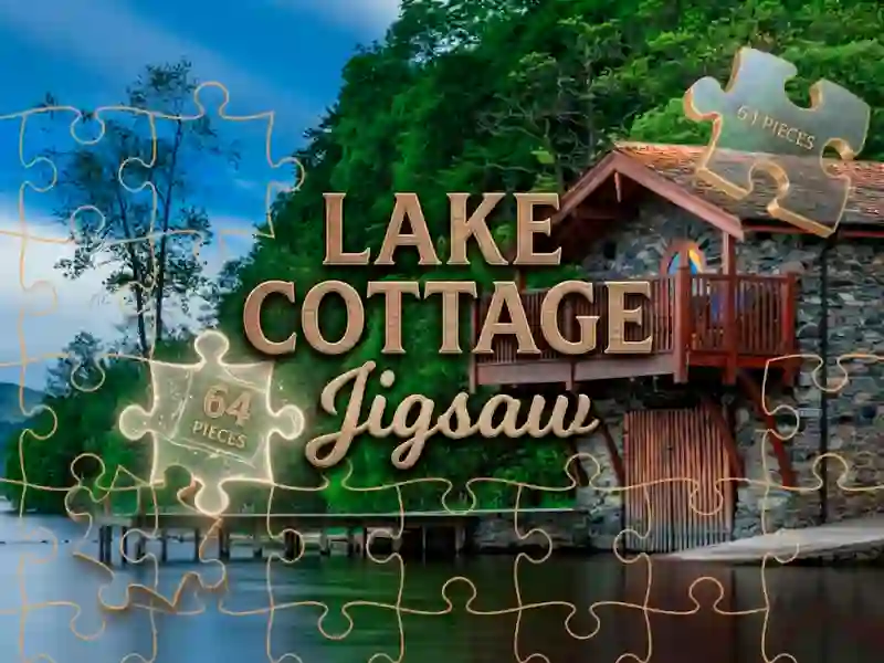 Mäng Lake Cottage Jigsaw Internetis