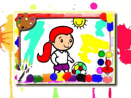 Mäng Football Coloring Book Internetis