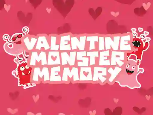 Mäng Valentine Monster Memory Internetis