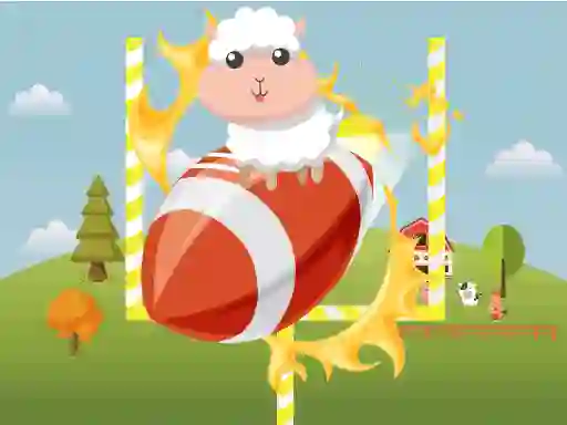 Mäng Animals Rugby Flick Internetis
