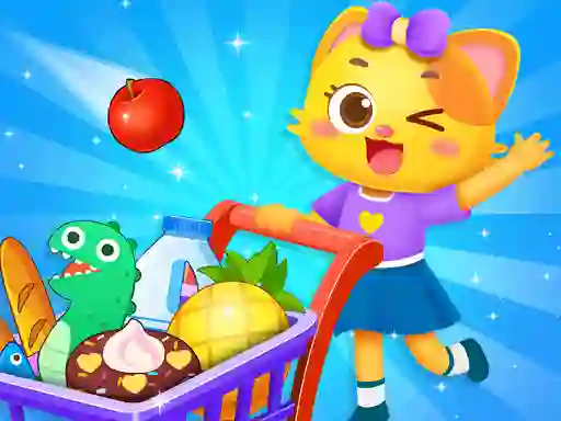 Mäng Supermarket Shopping For Kids Internetis