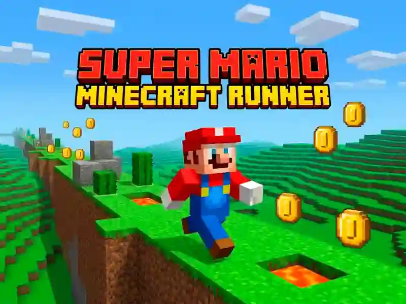 Mäng Super Mario MineCraft Runner Internetis