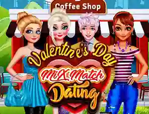 Mäng Valentines Day Mix Match Dating Internetis