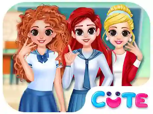 Mäng BFF Princess Back To School Internetis