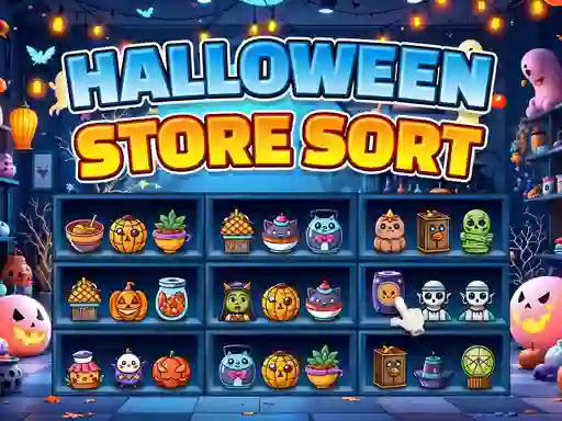 Mäng Halloween Store Sort Internetis