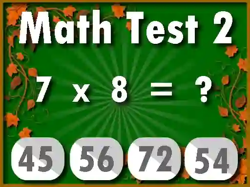 Mäng Math Test 2 Internetis