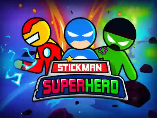 Mäng Stickman Super Hero Internetis