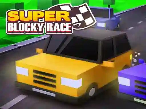 Mäng Super Blocky Race Internetis