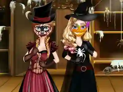 Mäng Sisters Halloween Preparations Internetis