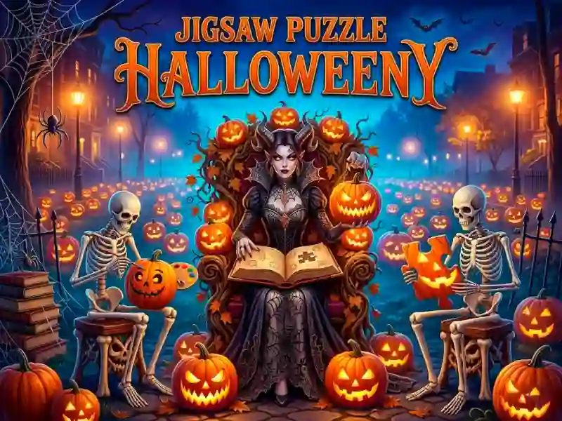 Mäng Jigsaw Puzzle Halloweeny Internetis