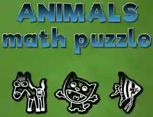 Mäng Animals Math Puzzles Internetis